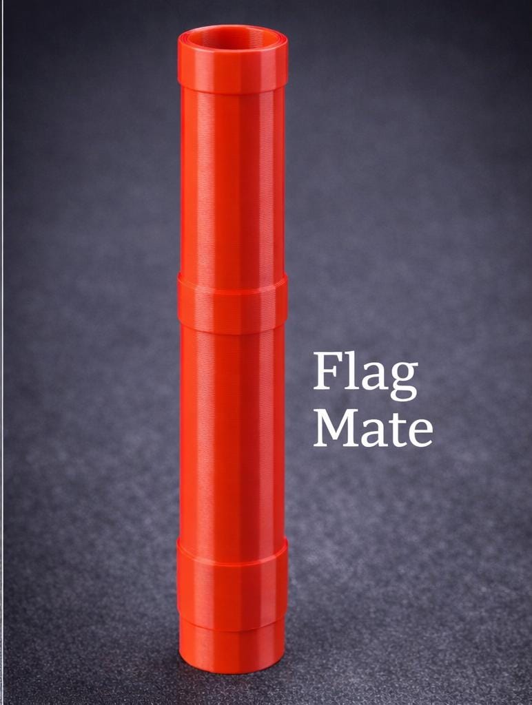 Flag and Mark Mate System – Utility Locator Flag Holder and Paint Can Carrier
