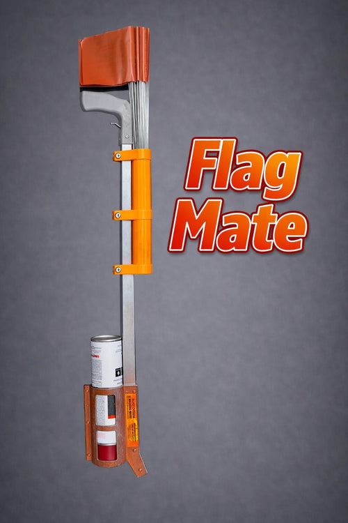 Flag and Mark Mate System – Utility Locator Flag Holder and Paint Can Carrier